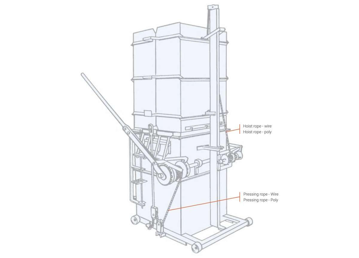 Woolpress Hoist Rope - Wire